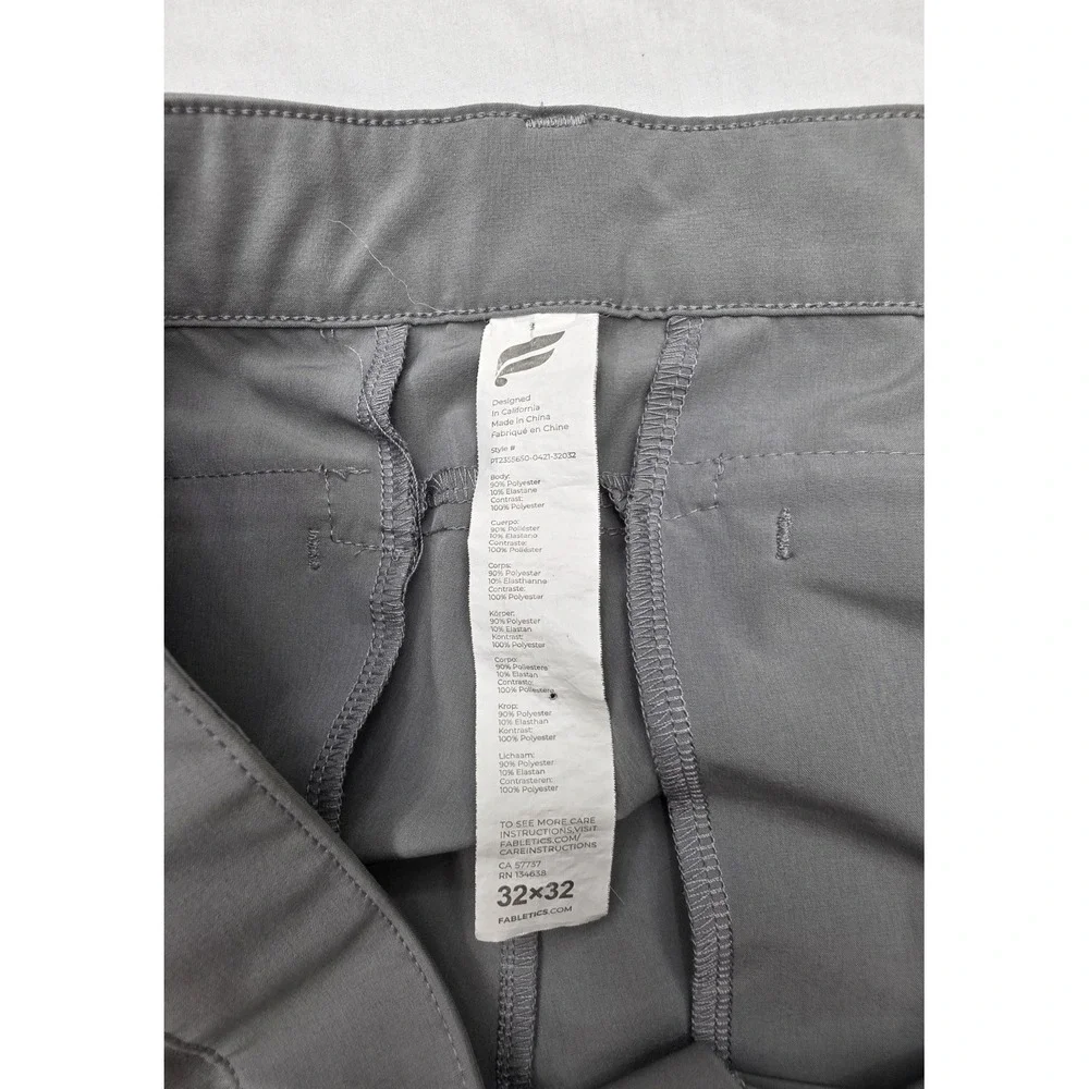 Flabletics Gray Stretch Business Casual The Only Pant Men's Size 32x32